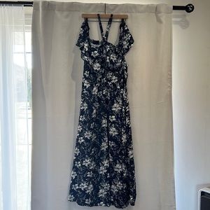 Navy BloomChic Maxi Dress